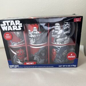 Star Wars Dark Side 6 Mug Gift Set 2024 Limited Edition Hot Cocoa Disney Darth V